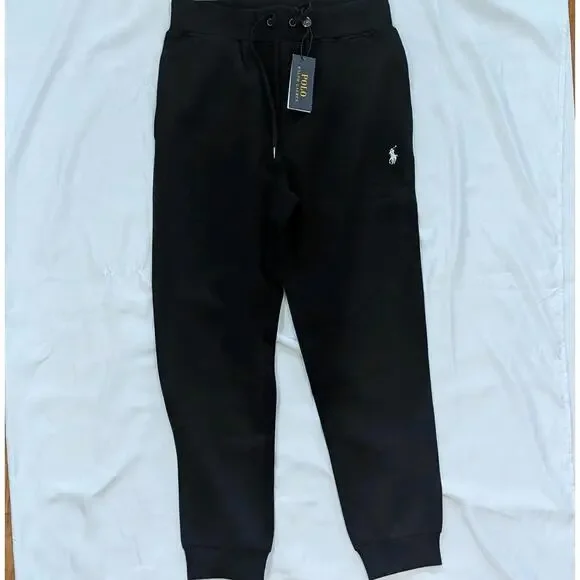 Polo Ralph Lauren Double-Knit Jogger Pants – Size L Black - Picture 4 of 11